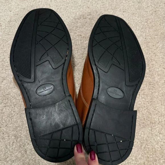 Sandro Moscoloni Brown Leather Cap Toe Oxford Shoes - Picture 5 of 7